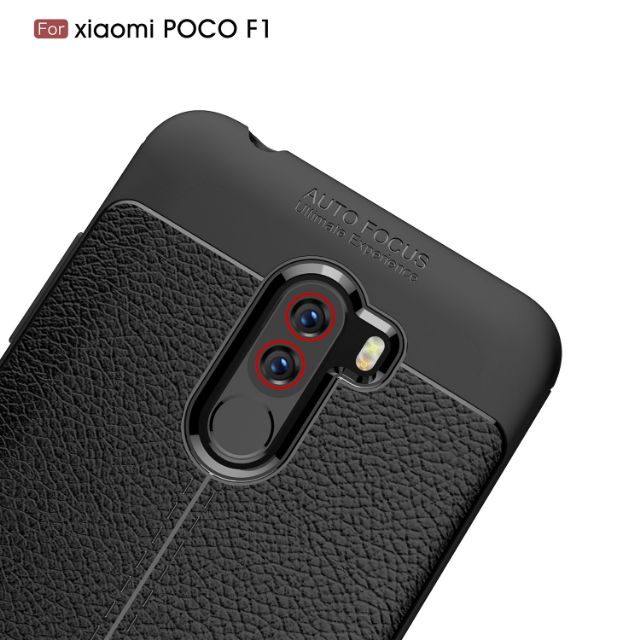 Ốp lưng Poco Phone F1 chống sốc vân da chính hiệu Auto Focus cao cấp