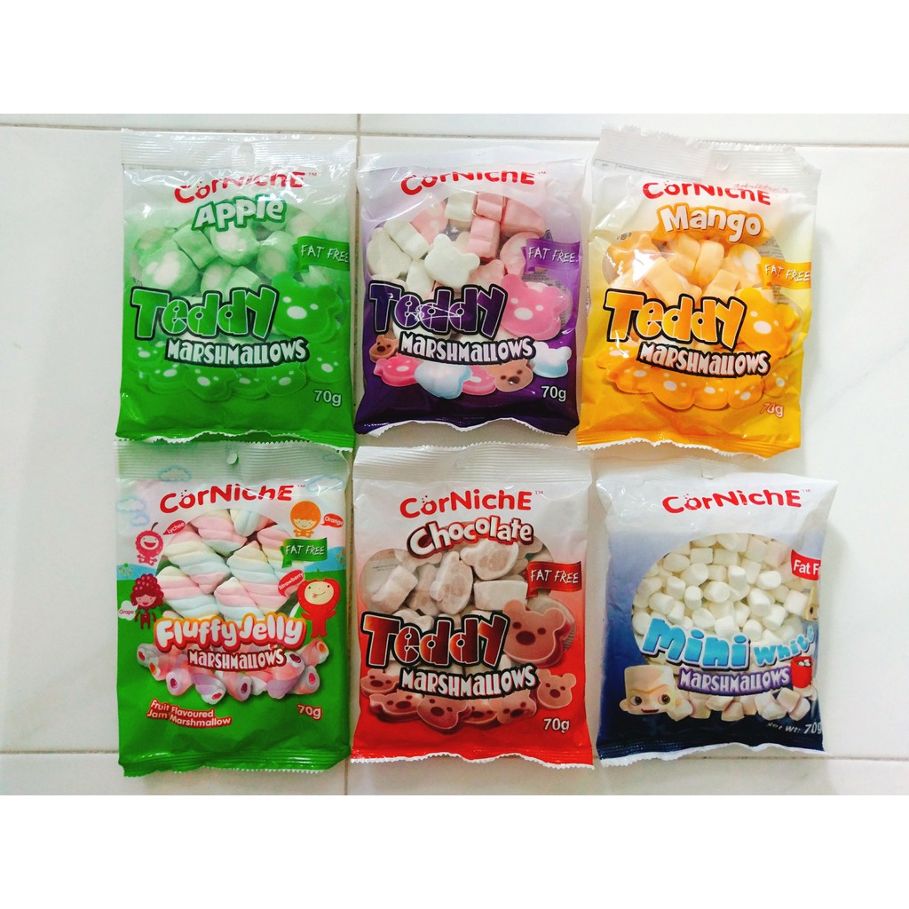 KẸO XỐP BÔNG GÒN MARSHMALLOW CORNICHE 70g