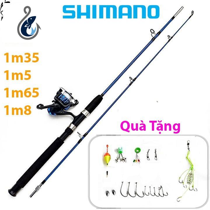 Bộ cần câu máy Shimano 2 khúc đặc 1m2 - 1m8 Cùng Phụ Kiện [CM - 3A + ]
