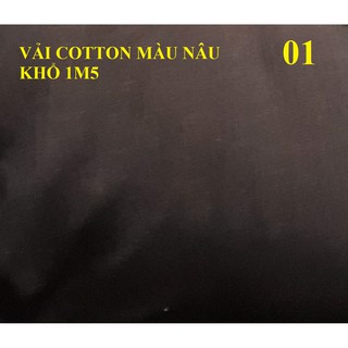 VẢI COTTON TRƠN DÙNG ĐỂ MAY RA (GA, DRAP), MỀN, ÁO GỐI, KHĂN TRẢI BÀN... [NHIỂU MÀU]