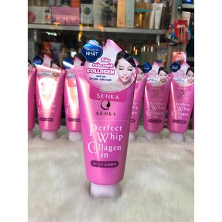 Sữa rửa mặt Collagen Senka Perfect Whip Collagen In 120g