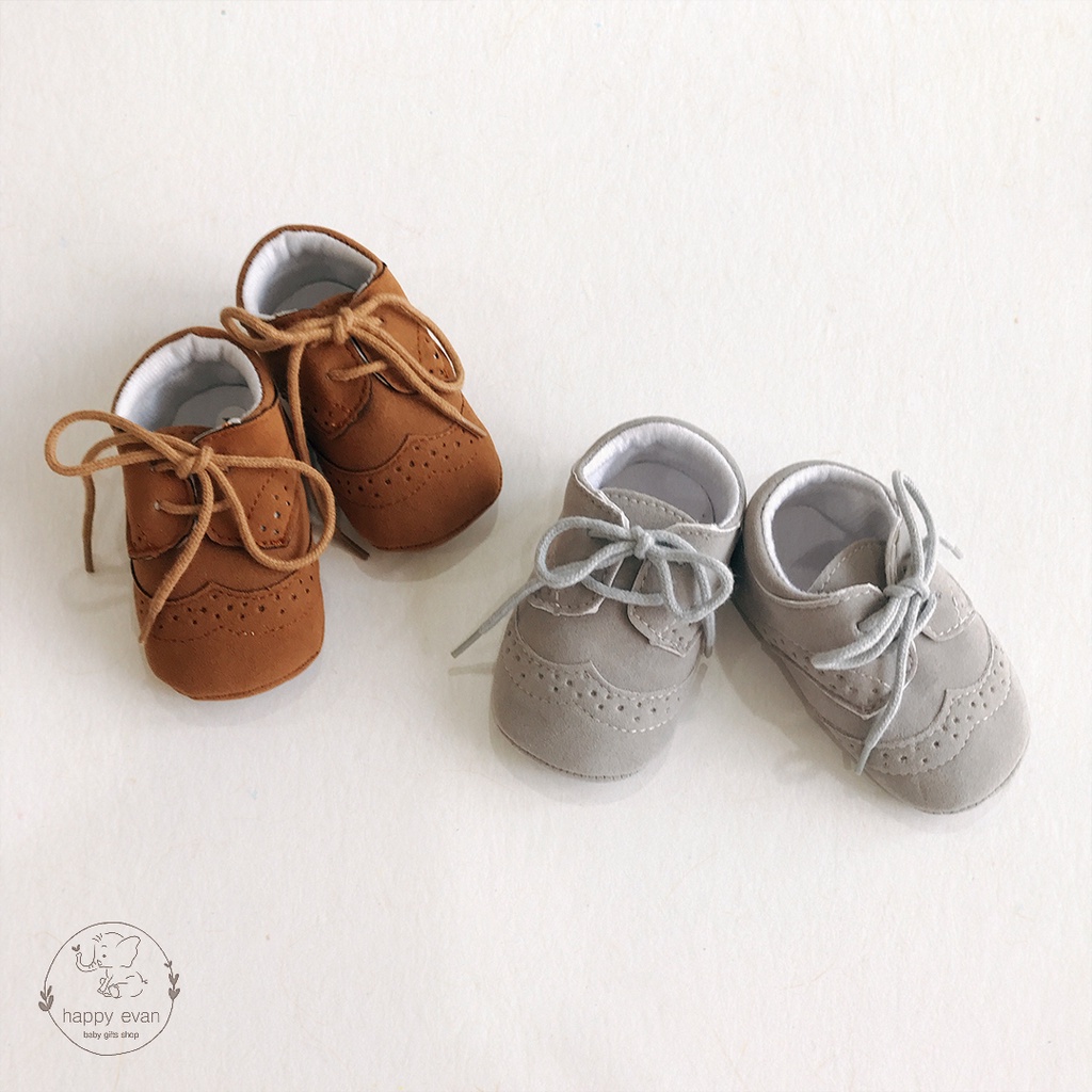 [Hình thật] [Freeship] Giày vải nỉ giả da lộn, phong cách brogue cổ điển, vừa nhẹ nhàng, vừa êm ái cho bé tria bé gái.