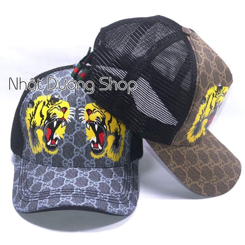 Nón kết lưới thêu họa tiết đầu cọp ngầu, con Hổ phong cách, cá tính pha chút bụi bặm thích hợp cho các bạn nam và nữ