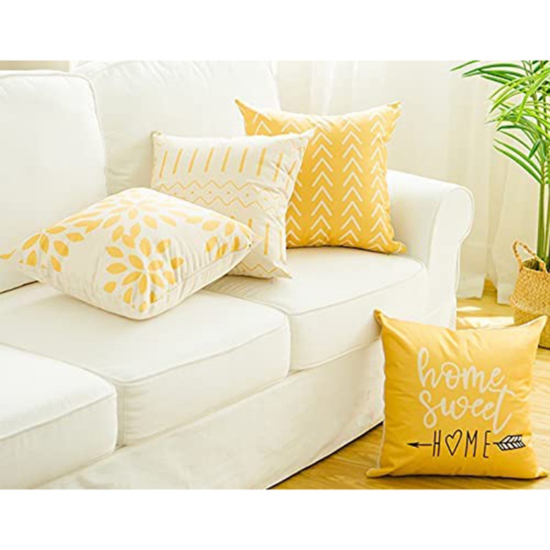 Vỏ Gối Tựa Lưng Ghế Sofa 18X18 ern Bằng Vải Lanh Dùng Trang Trí Ngoài Trời