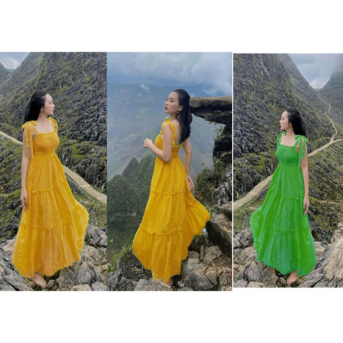 Đầm Maxy Hai Dây Xinh Xắn