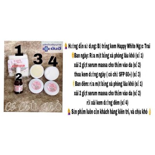 combo Bộ kem dưỡng trắng da White  NANO .