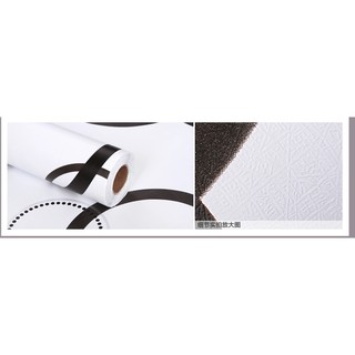 Decal giấy dán tường vòng tròn đen trắng
