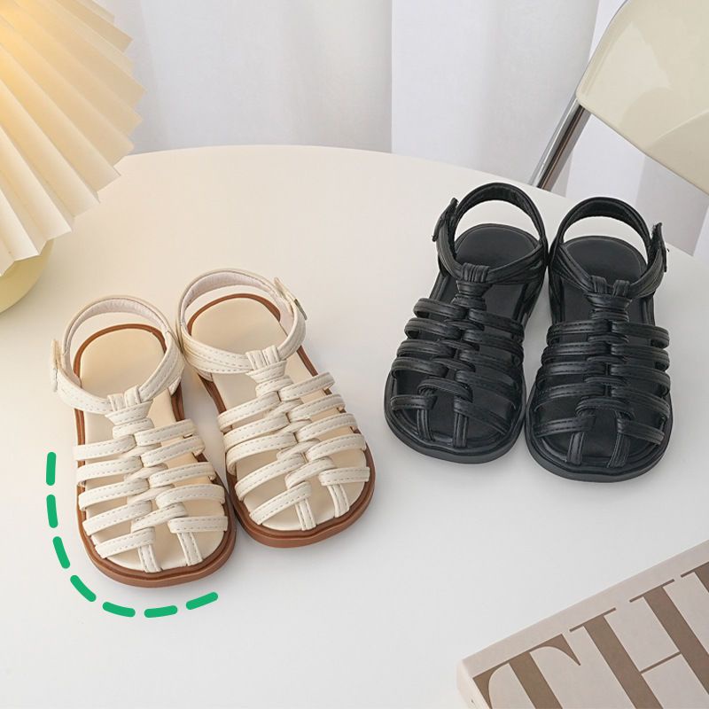 [Hàng Mới Về] Giày Sandal Đế Mềm Hở Ngón Thoải Mái Phong Cách Hàn Quốc Dễ Phối Đồ Thời Trang Mùa Hè Cho Bé Gái
