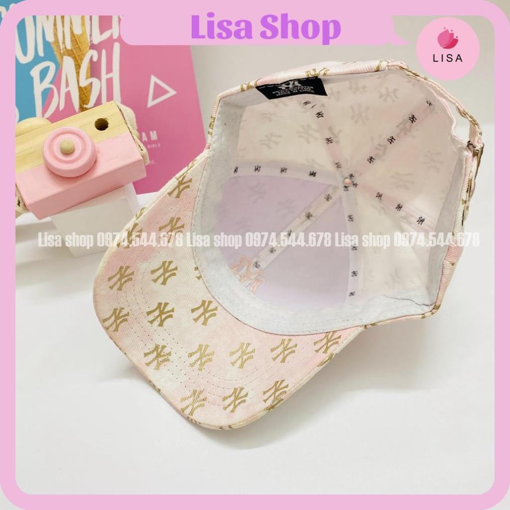 [HOTTREND- CAO CẤP] Mũ lưỡi trai, nón lưỡi trai thêu logo chữ, họa tiết loang cực phong cách cho nam, nữ Lisa, M36