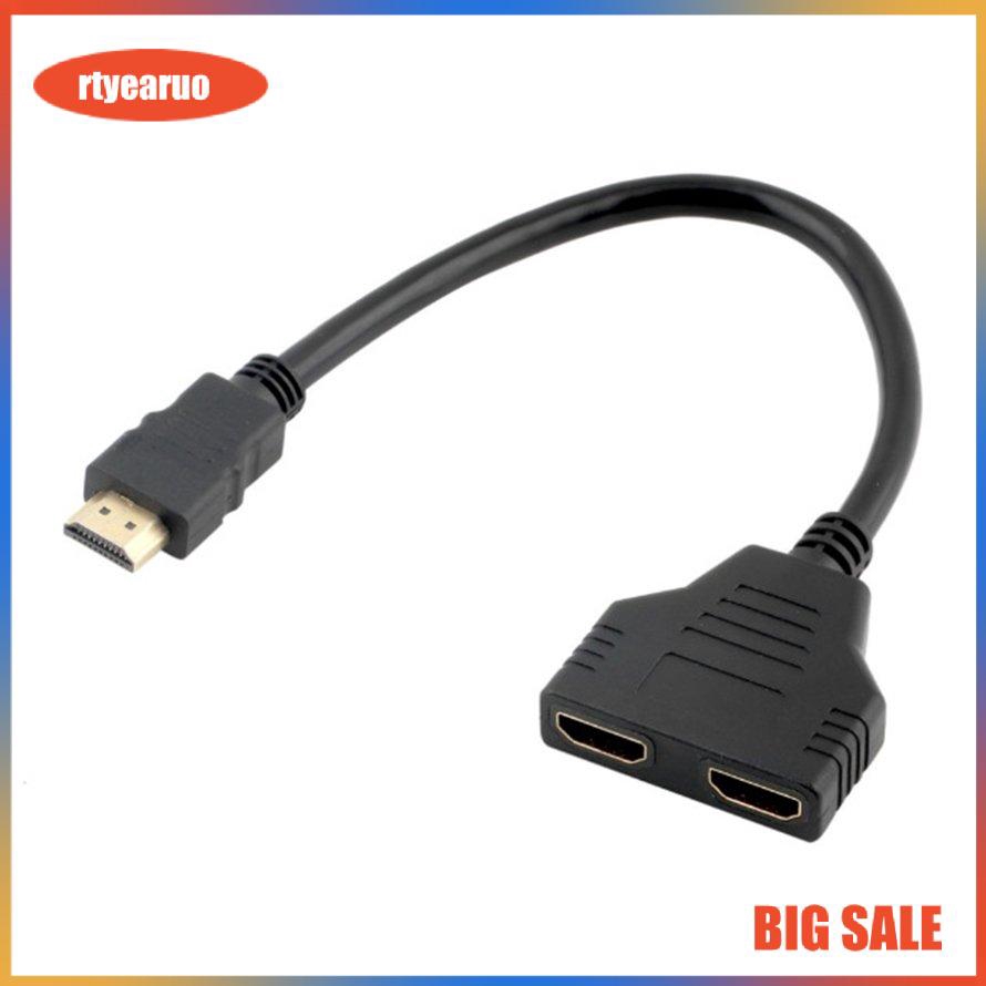 Dây chia tín hiệu HDMI tiện dụng，Bộ chia cổng kết nối tín hiệu HDMI 2 trong 1