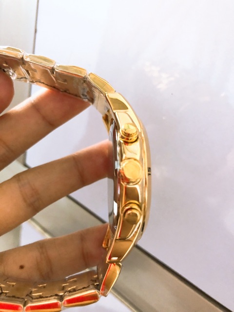 Đồng Hồ OP Nam 6Kim Cao Cấp OP2021 - Màu Vàng