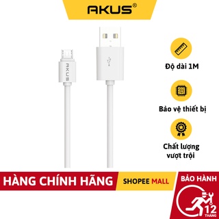 Cáp sạc AKUS chân micro - A313S Hàng chính hãng - Bảo hành 12 tháng - Akus
