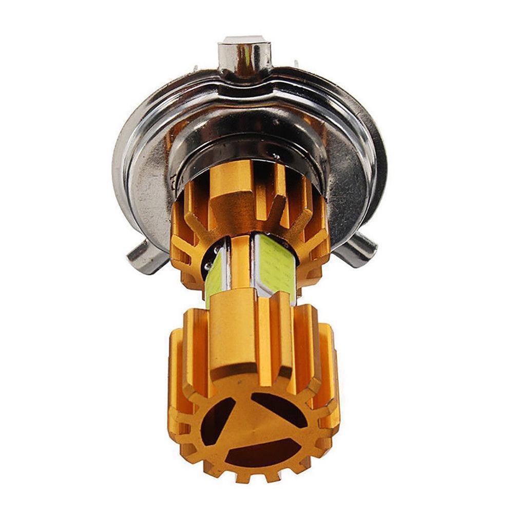 1 Đèn pha LED H4 COB siêu sáng 12V dành cho xe máy