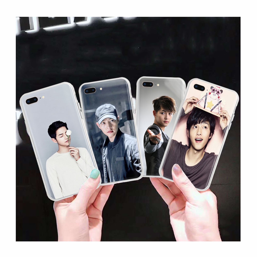 Ốp Điện Thoại Trong Suốt In Hình Song Joong Ki Cho Iphone 6s 6 7 8 Plus 5 5s Se 5c 4 4s At119
