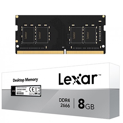 Ram laptop, máy tính pc 4Gb 8GB 16Gb Lexar DDR4 Bus 2666 3200 LD4AU008G BH 36 Tháng