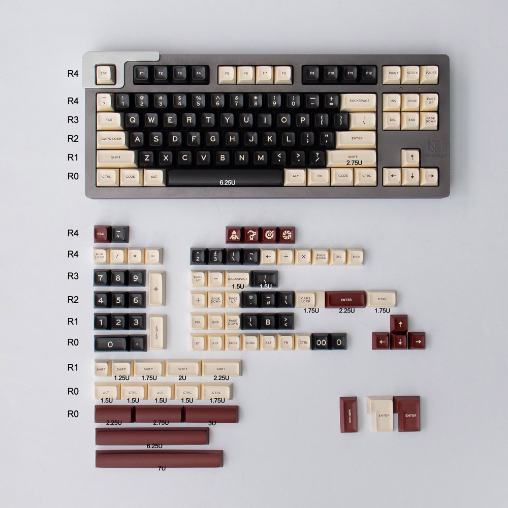Bộ nút bàn phím cơ Keycap SA AIFEI ROME - ABS Doubleshot - 170 phím