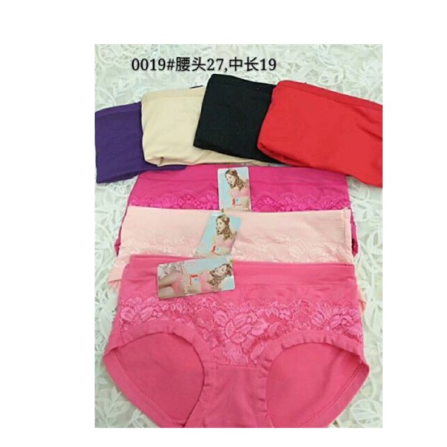 Quần lót cotton pha ren 033