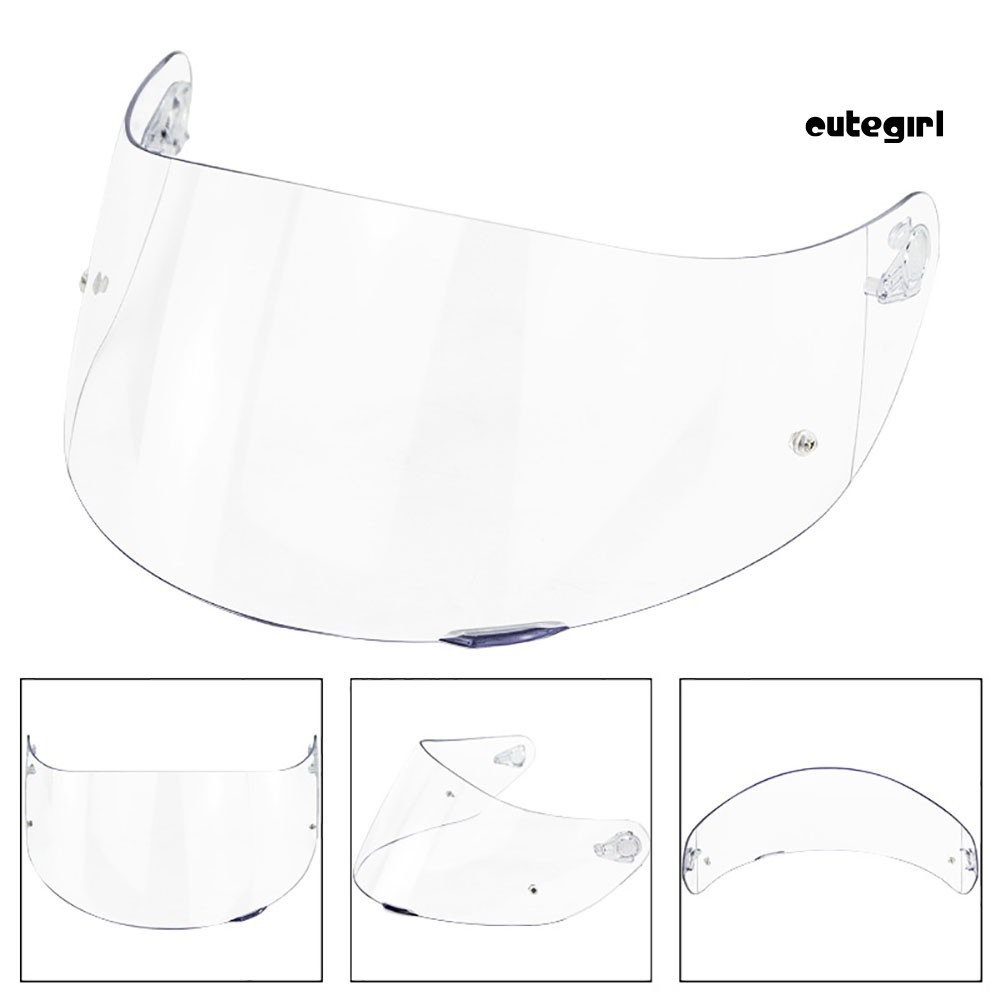 CUTE_Motorcycle Full Face Helmet Goggles Lens Visor with Pin Lock for AGV K1 K3SV K5