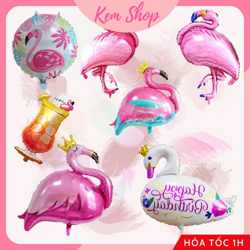 Bóng Hình Chim Hồng Hạc Size Đại Tông Hồng Dùng Để Trang Trí Tiệc - K123