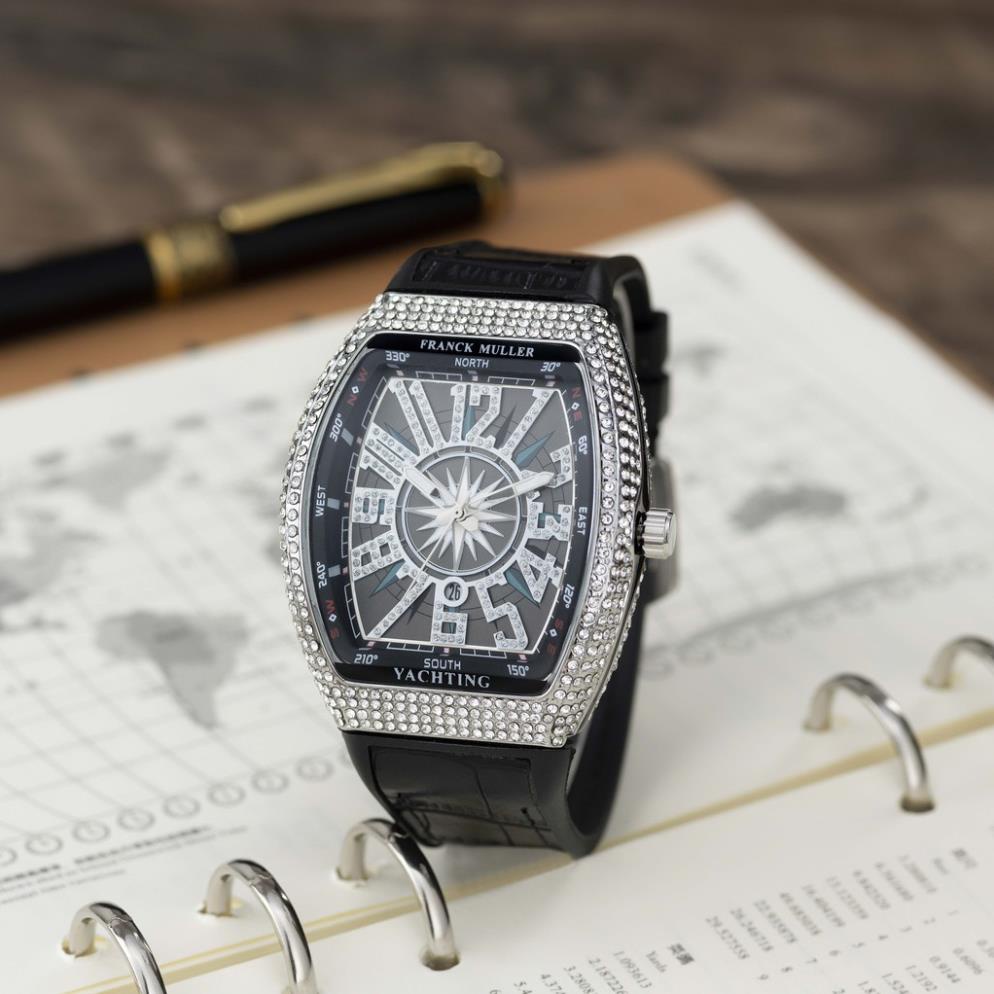 Đồng hồ nam Frank Muller - Thiết kế full Đá sang trọng, tặng hộp và bảo hành 12 tháng shop108 | BigBuy360 - bigbuy360.vn