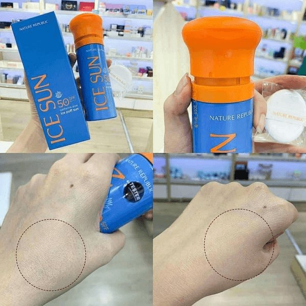 Kem chống nắng Ice Sun Nature Republic SPF 50 PA+++ Hàn Quốc