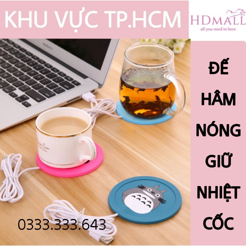 Đế Hâm Nóng Giữ Nhiệt Đồ Uống Cổng USB Dùng Được Cho Nhiều Loại Cốc