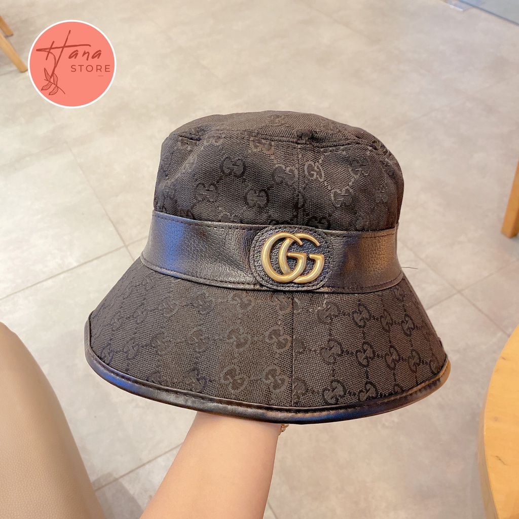 MŨ BUCKET GC RETRO, HÀNG QUẢNG CHÂU 2 LỚP, MŨ DÀY ĐẸP, FULL TAG, LOGO THỜI TRANG, MŨ PHÙ HỢP CẢ NAM VÀ NỮ