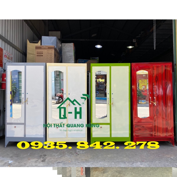 TỦ SẮT 2 CÁNH FREE SHIP