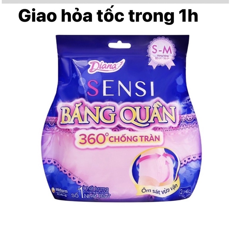 1 thùng 16 gói băng quần Diana Sensi size S/M,M/L