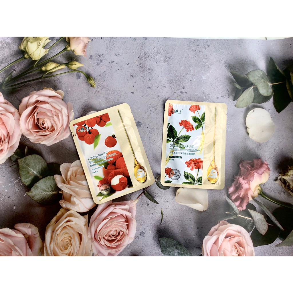 Mặt nạ giấy dưỡng trắng da cấp ẩm nước chiết xuất hoa quả HUANYANCAO nội địa Trung | BigBuy360 - bigbuy360.vn