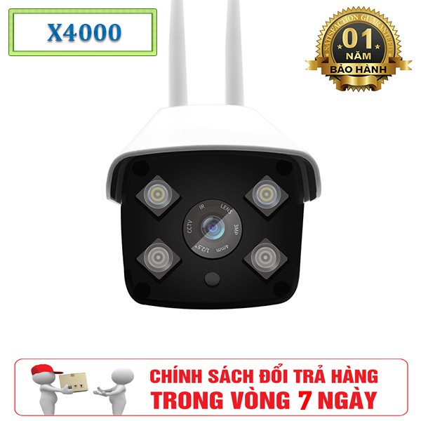 Care Smart Camera Wifi Ngoài Trời 2 Râu Full 720HD X4000 - 2 Đèn LED, 2 Đèn Hồng Ngoại (New 2019)