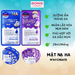 Lẻ 1 miếng mặt nạ ha maycreate dưỡng ẩm trắng sáng da 28ml - bonie cosmetics