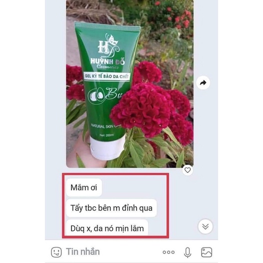 Tẩy tế bào chết bơ Huỳnh Đỗ