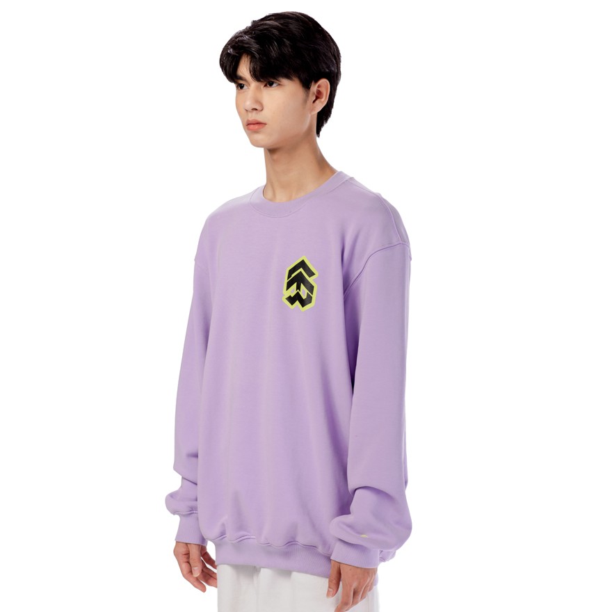 5THEWAY® /stroke/ BIG LOGO SQUARE SWEATER™ in PASTEL LILAC aka Áo Sweater Tím | BigBuy360 - bigbuy360.vn
