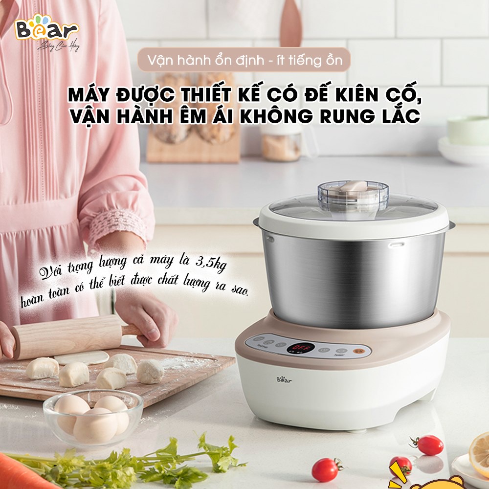 Máy nhồi và ủ bột Bear 5L DM-B50V1 dùng cho gia đình