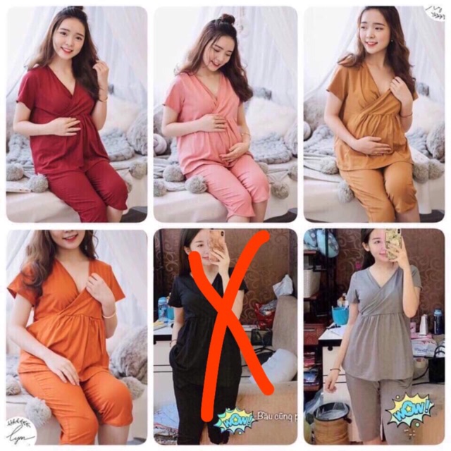 GIÁ RẺ NHẤT- Bộ bầu lửng và sau sinh chất cotton loại đẹp ( sỉ, lẻ)