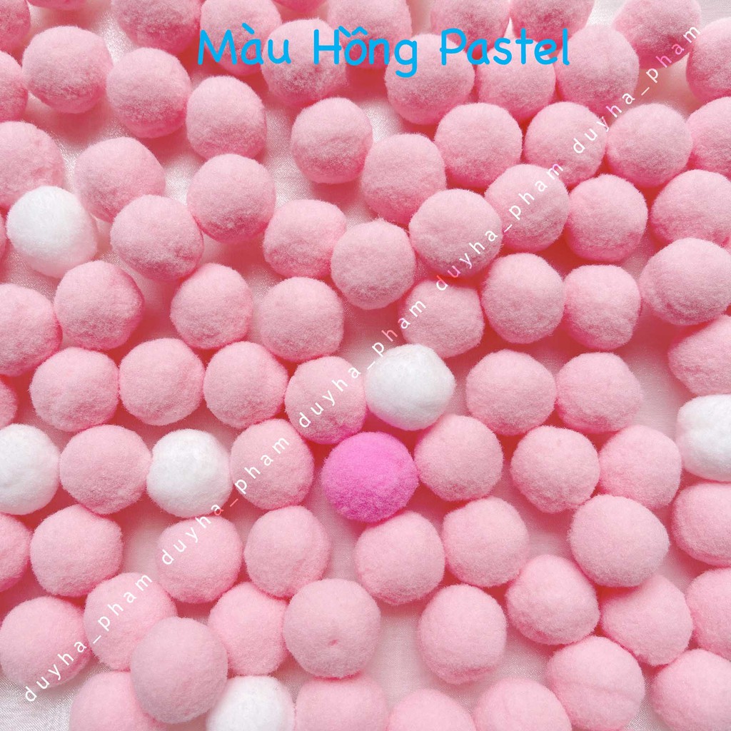 [NHIỀU SIZE]  HẠT POMPOM, HẠT LEN BÔNG