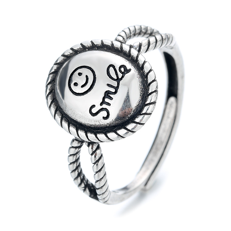 Nhẫn Kim Loại Thiết Kế Độc Đáo Phong Cách Hip-Hop