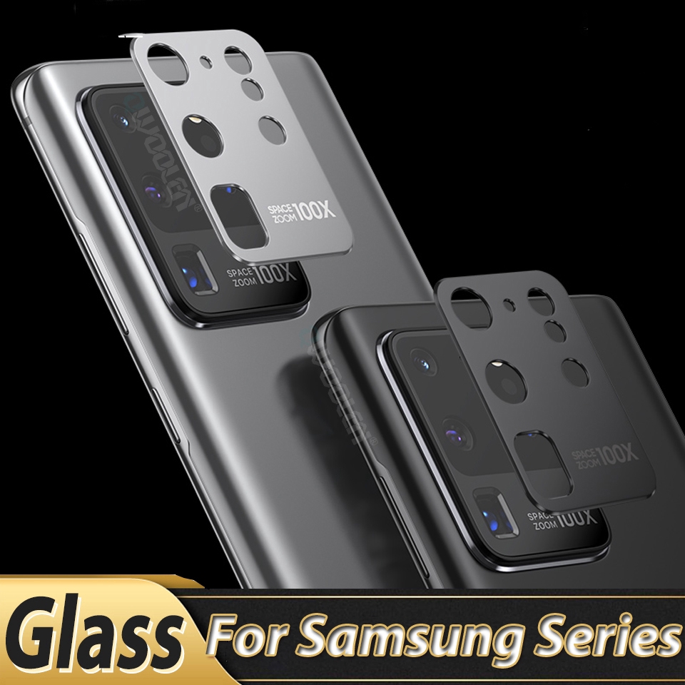 Camera Protector For Samsung S20 Ultra Plus Tempered Glass Film Metal Rear Lens Protection Ring Case