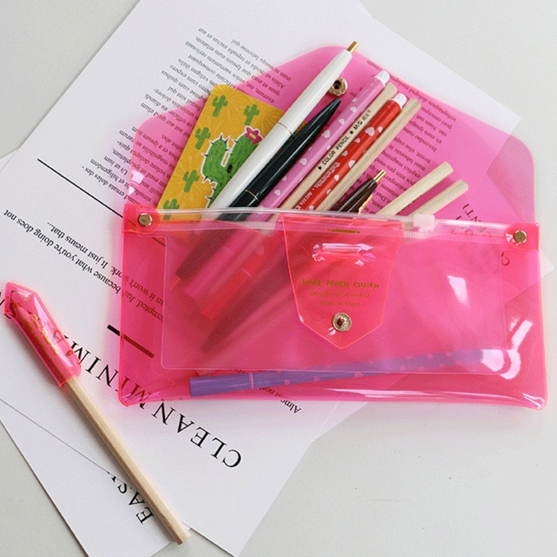 Túi Đựng Bút Bằng PVC Trong Suốt Sức Chứa Lớn Cho Bút Cảm Ứng