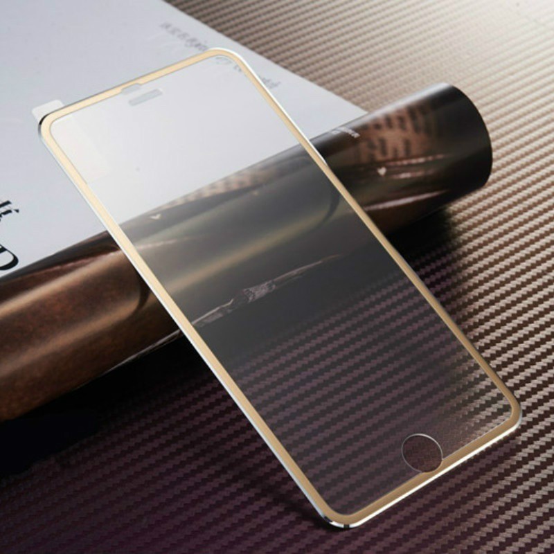 Kính cường lực nhiều màu viền kim loại thích hợp cho iPhone 5 5s se 6 6s 7 8 plus X XR XS MAX 11 PRO MAX