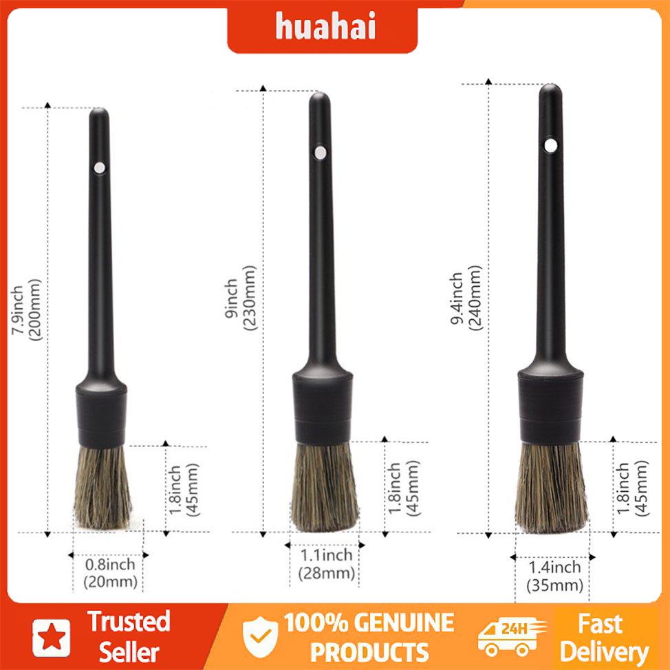 Bộ 3 cọ vệ sinh chi tiết dành cho xe hơi