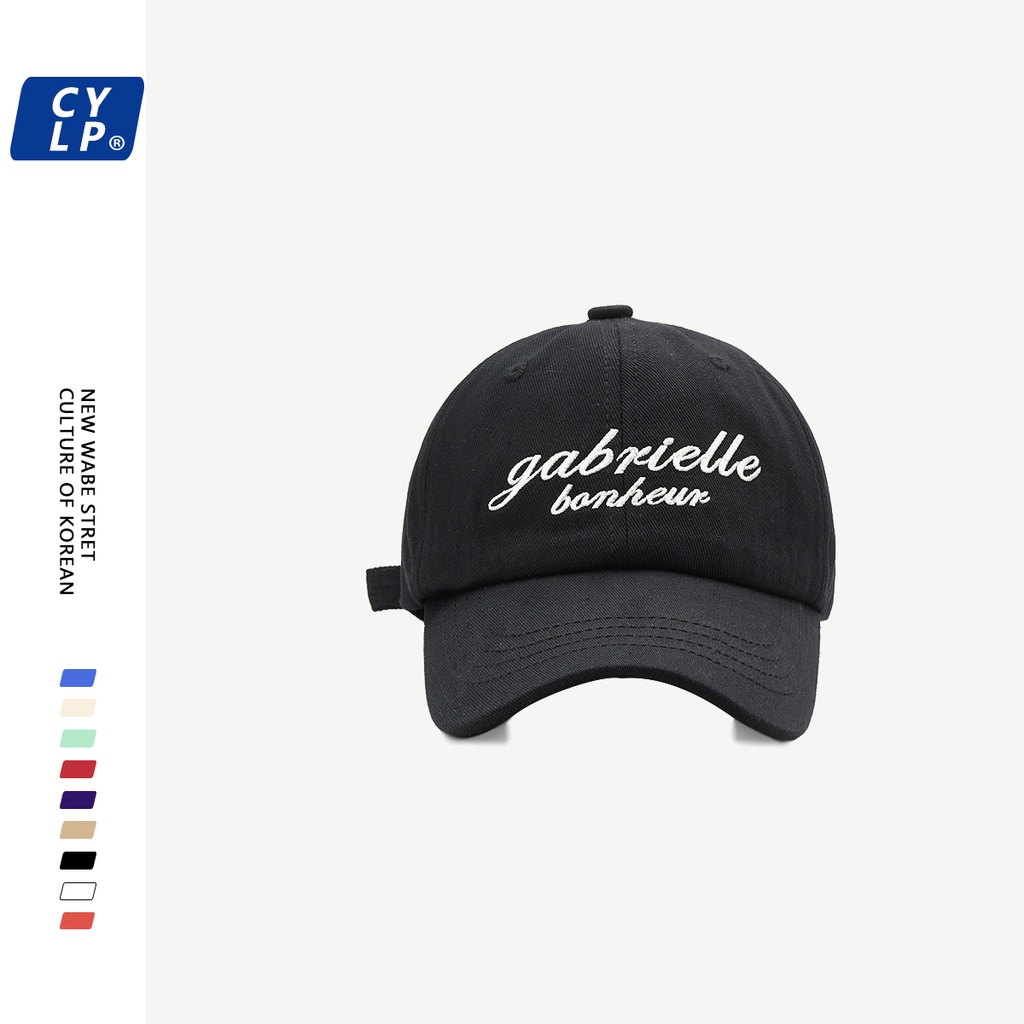 Mũ Lưỡi Trai Mềm Thêu Chữ Phong Cách Đường Phố Hàn Quốc