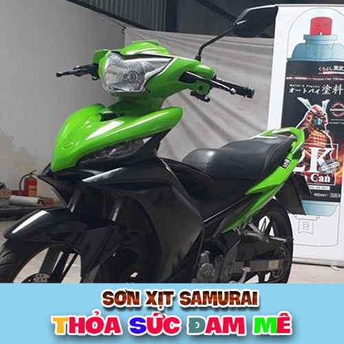 Chai sơn màu xanh K417 Sơn xịt Samurai