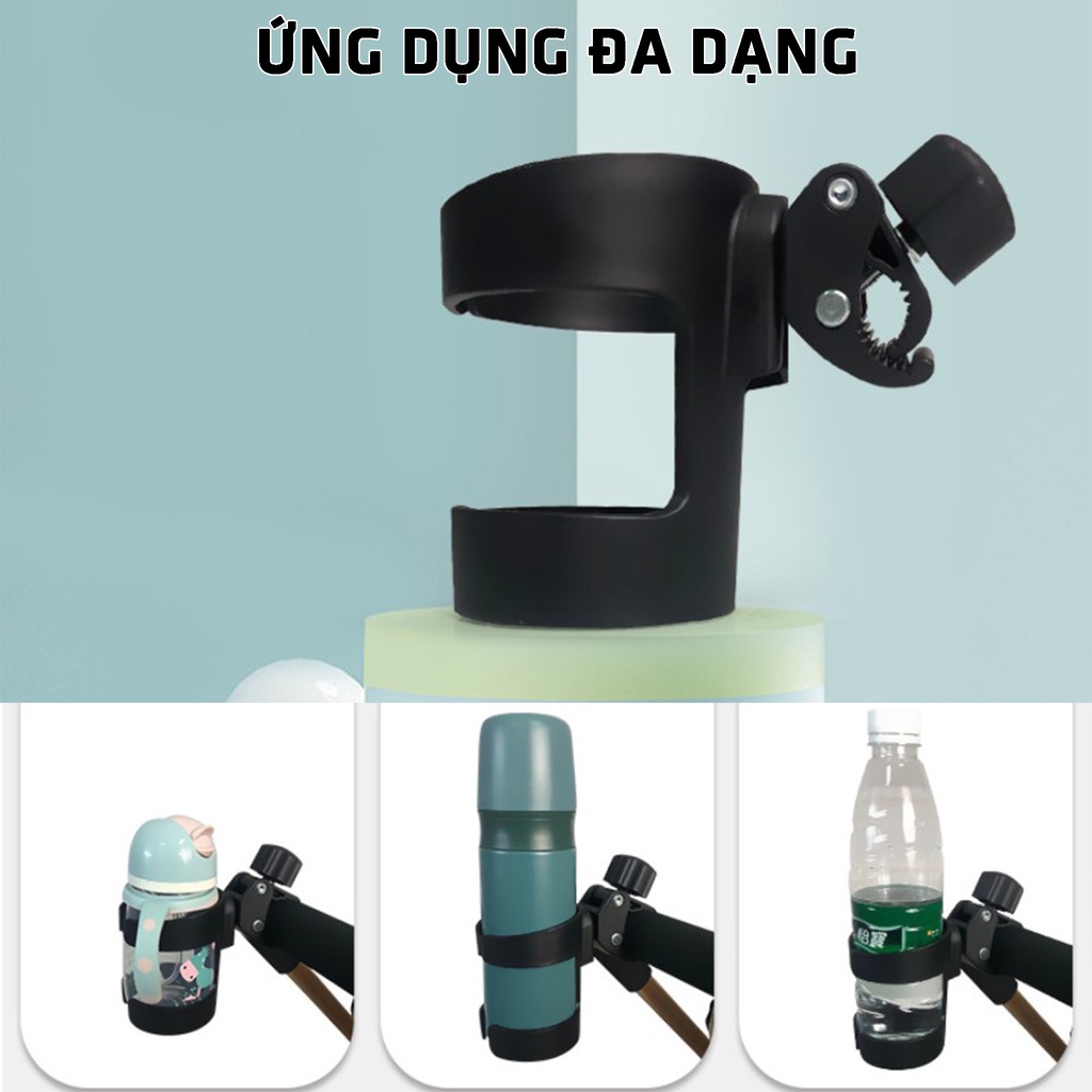 Giá Kẹp Bình Sữa / Bình Nước Treo Xe Đẩy/ Xe Đạp/ Cho Mẹ Và Bé Tiện Lợi Tiện Dụng 2 in 1 Siêu Bền Chắc Chắn