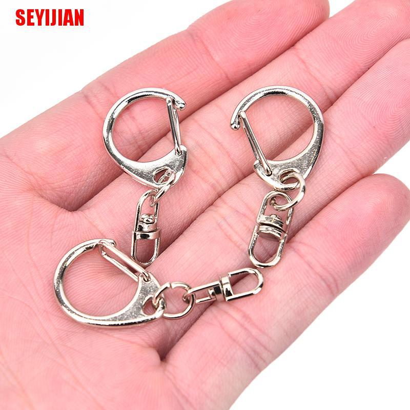 Set 10 Móc Khóa Bạc Bóng DIY