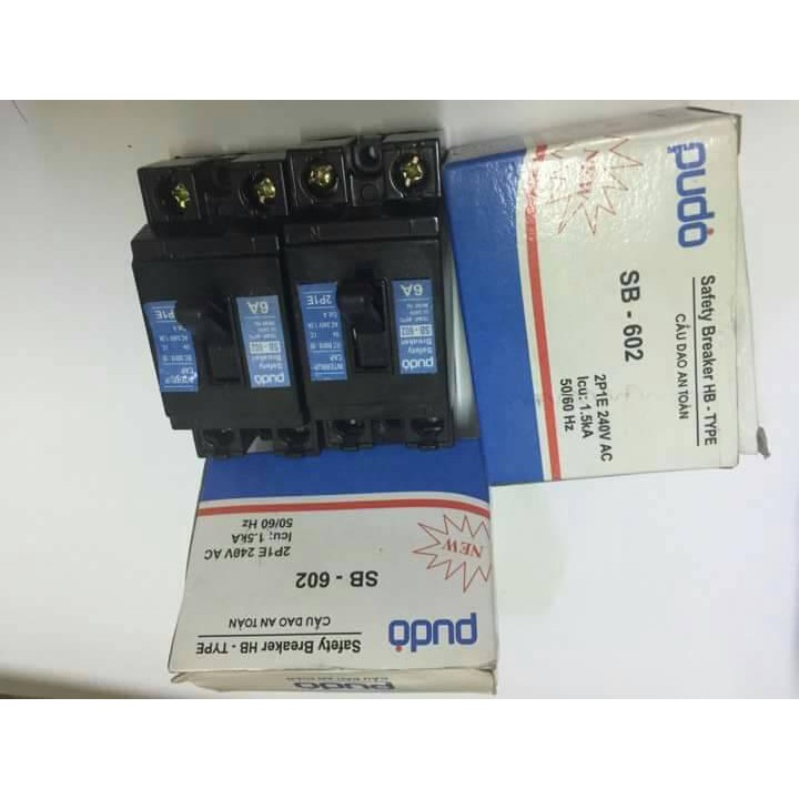 Cầu dao an toàn 10A, CB CÓC 6A, aptomat 10A