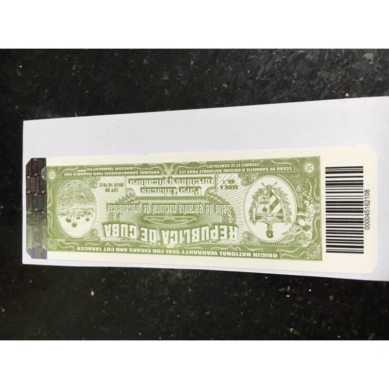 Tem xanh habanos soi tia, phân biệt tem thật tem giả cohiba siglo