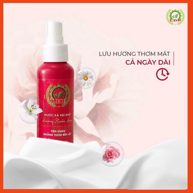 Siêu Thơm - Xịt Xả Vải Khô  Hương nước Hoa màu đỏ