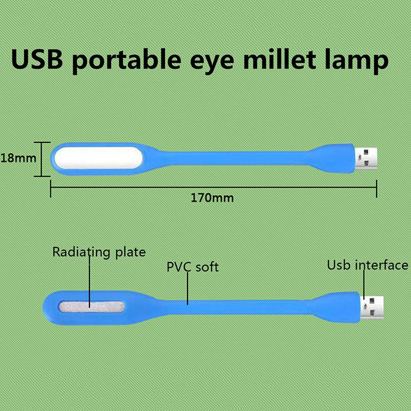 Đèn LED đọc sách USB mini 5V 1.2W gọn nhẹ